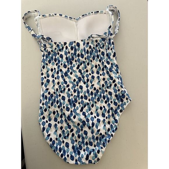 Niptuck Swim Swimsuit Women's White Multicolor Dots Multi-Fit Cup Size 6 - Picture 3 of 7